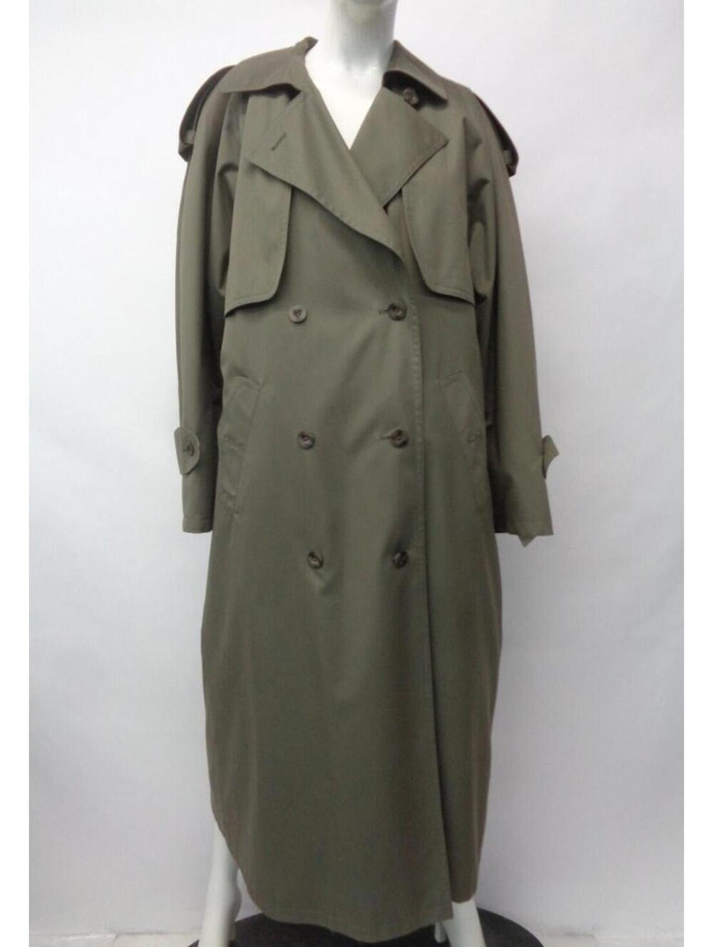 Showroom New Sheared Nutria Fur Lined Raincoat Coat Women Woman Size 8 M